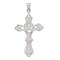 Sterling Silver INRI Cross Pendant Religious Jewelry 62mm x 31.4mm